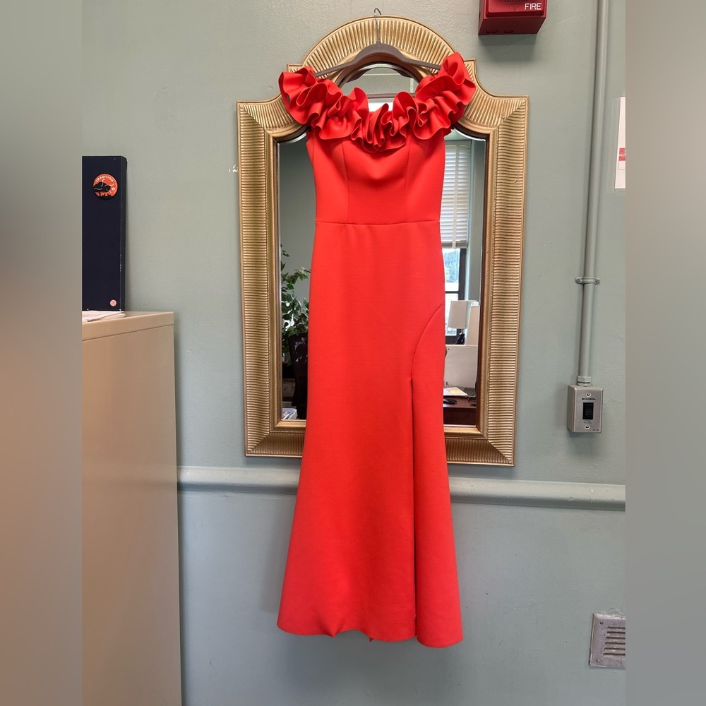 Xscape Coral Off-Shoulder Dress